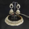 Traditional-Red-and-Pearl-Jhumka-with-Necklace