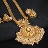 artificial reeti fashions round motif gold tone necklace set