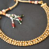 artificial copper base single line necklace