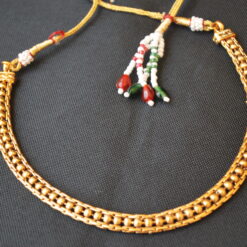 imitation artificial copper base single line necklace
