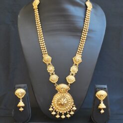 Imitation wedding Jewelry set in gold tone long haram