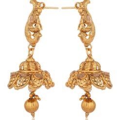 Imitation artificial traditional south indian temple jewelry in gold tone jewelry set for women-1