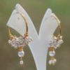 pearl loop earrings