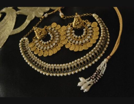 Ram Leela earrings kundan wedding necklace set